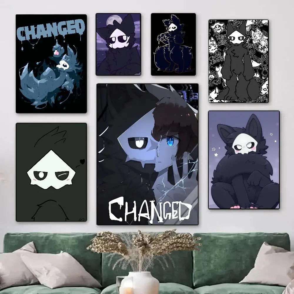 Classic Cute Game Anime C-Changed Manga Posters HD Print Vintage Wall Art Decor for Home Study Room