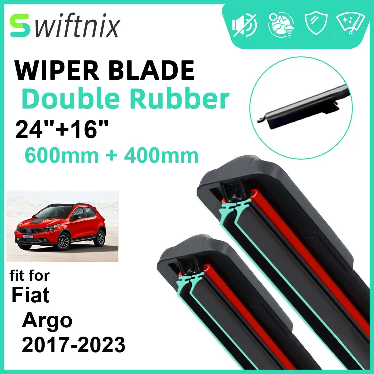 Car Wiper for Fiat Argo 2017-2023 24