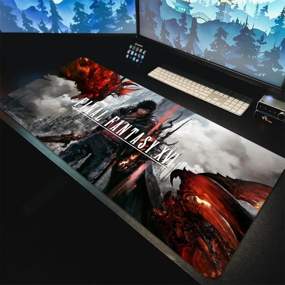 FINAL FANTASY XVI 1200x600 Mouse Pad  5mm Super  Thicking Kawaii Cute Deskmat Pad  Big Large Articulos De Oficina Escritorio