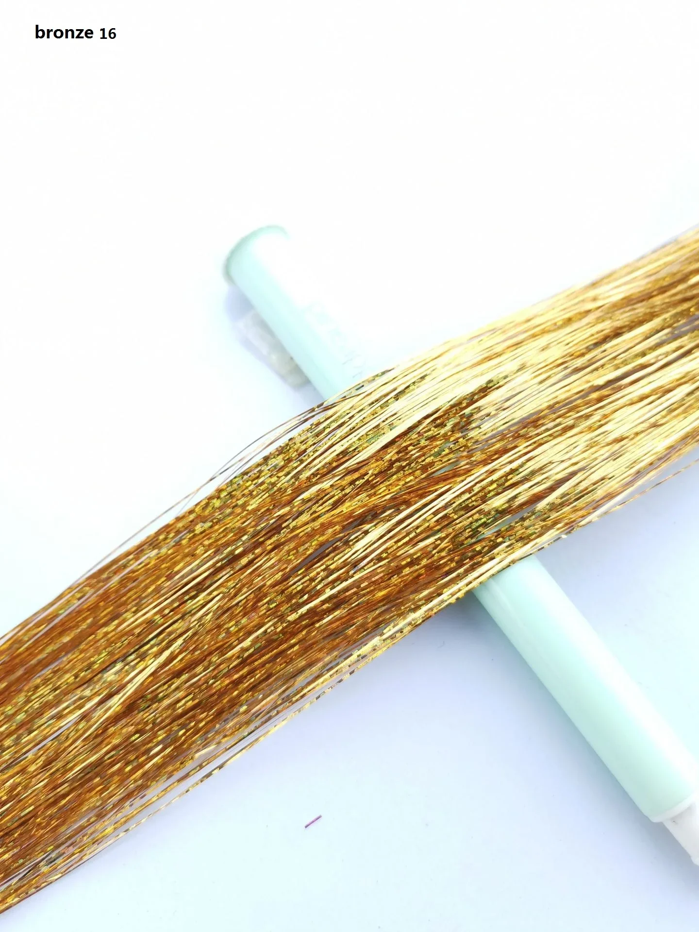 150 Stränge Bunter Glitzer-Haarverlängerungen, 100 cm Lang, Holografische Haaraccessoires für Partys und Veranstaltungen – Detail 18