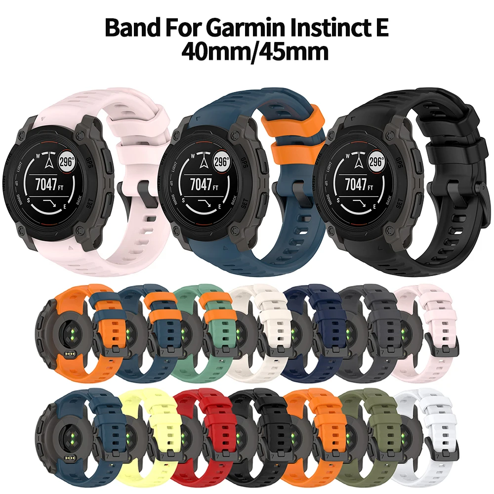 

Band For Garmin Instinct E 40mm 45mm SmartWatch Strap Soft Silicone WatchBand Wristbands Bracelet Strap Wriststrap Accessories
