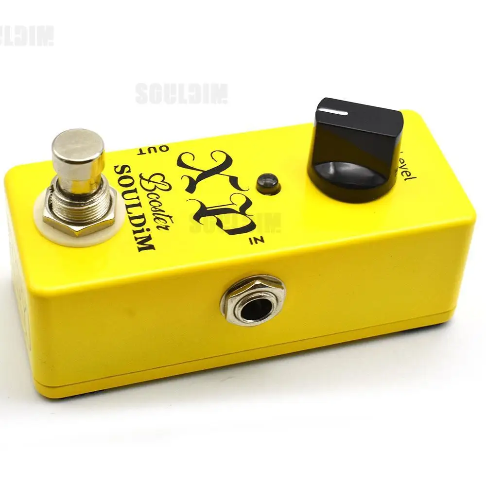 SoulDiM Guitar Booster Effect Pedal Electric Guitar Pure Clean Mini Boost Pedals True Bypass