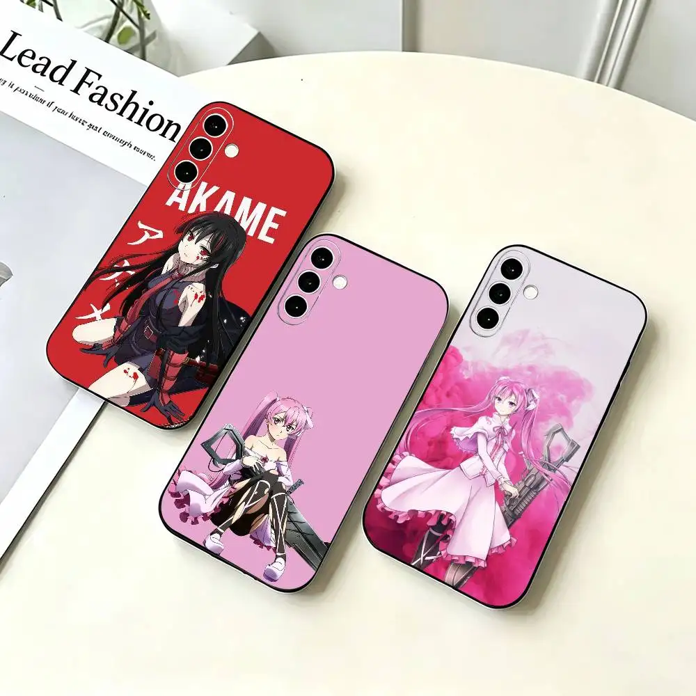 Badass anime Akame ga Kill Phone Case For Samsung A73 20,21s,22,31,32,52,53,72 Soft Black Shell
