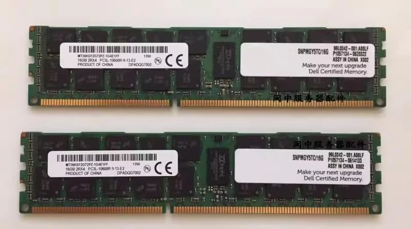 

R410 R510 R610 R710 R810 R910 Server Memory 16G 1333 REG ECC