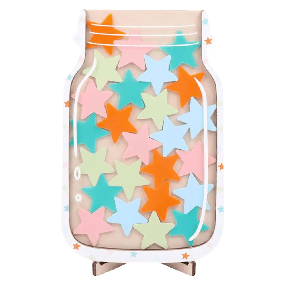 Tarro De Recompensas Con Estrellas – Sistema De Refuerzo Positivo Para Niños En Casa O Aula, Con 50 Fichas De Estrellas