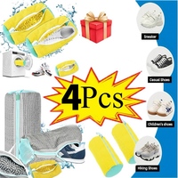Durable Mesh Shoe Wash Bag with Zipper Rich Fluff Inside Protects Sneakers Casual Shoes for Household Washing Machines Shoe Bags
