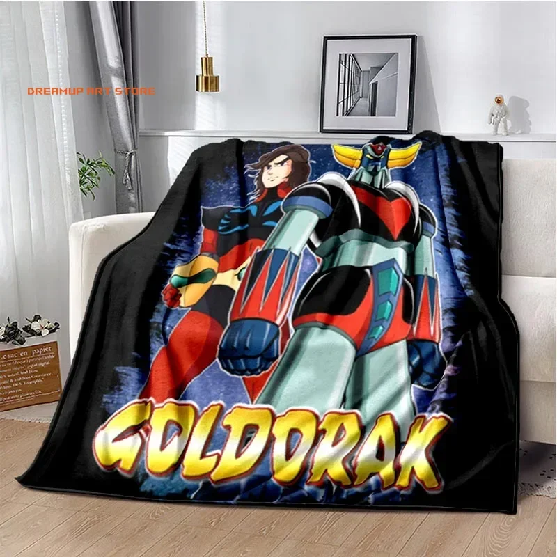 2026 Goldorak Actarus Mazinger Z Blankets UFO Robot Grendizer Anime Wool Throw Blanket Bed Sofa Printed Ultra-Soft Warm Bedsprea