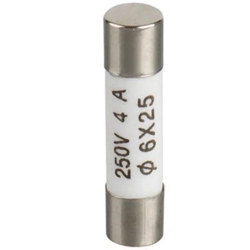 100 Pieces PLC Sensor R057 RO57 6X25 Ceramic Fuse Tube 0.5A-30A 250V High-Quality Electrical Fuses for Circuit Protection