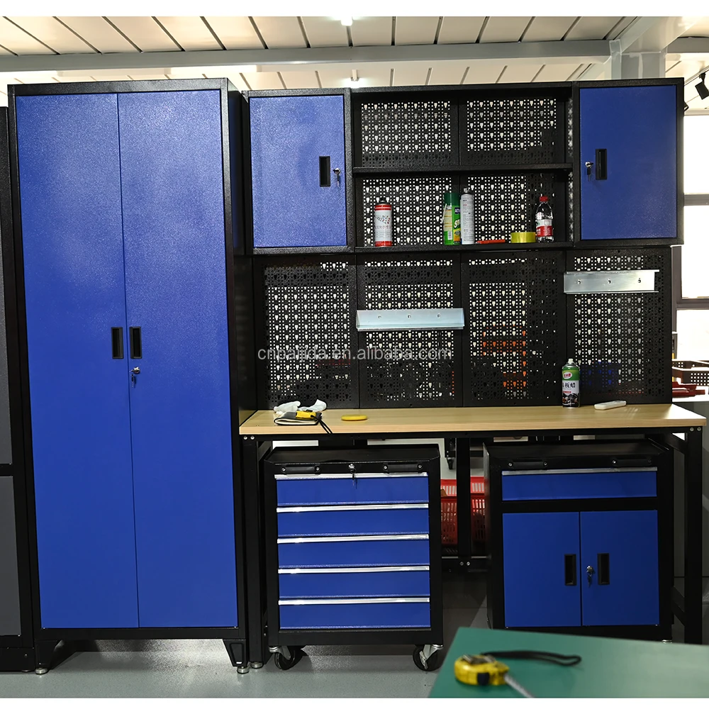 Heavy Duty Modular Tool Cabinet Workbench System For Industrial Workshop Professional Workshop Tool Cabinet Storage SystemATV&UT