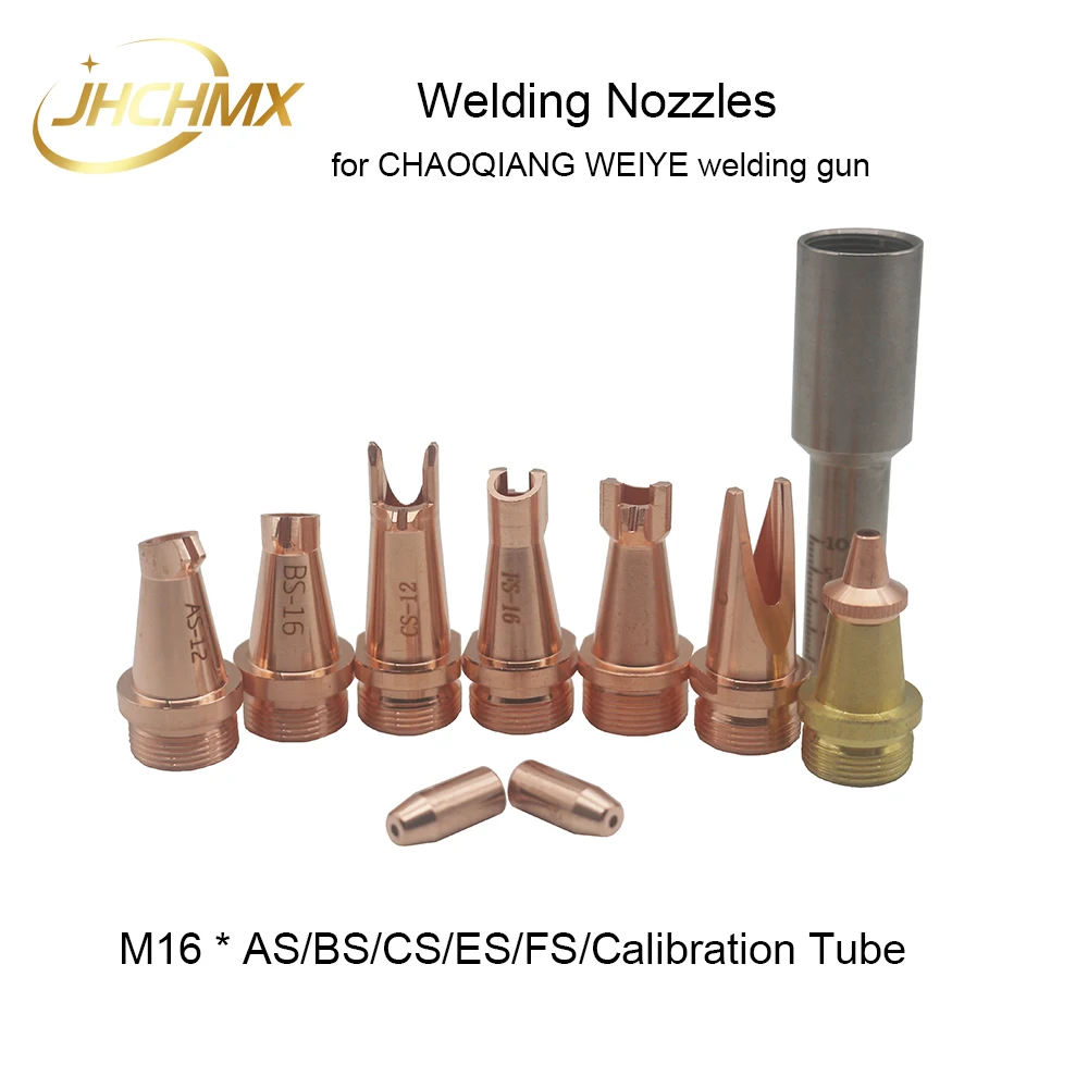 Jhchmx cqwy หัวฉีดเลเซอร์แบบมือถือเป็น/BS/CS/ES ท่อเทียบ M16สำหรับปืนเชื่อมเลเซอร์ chaoqiangweiye raytools