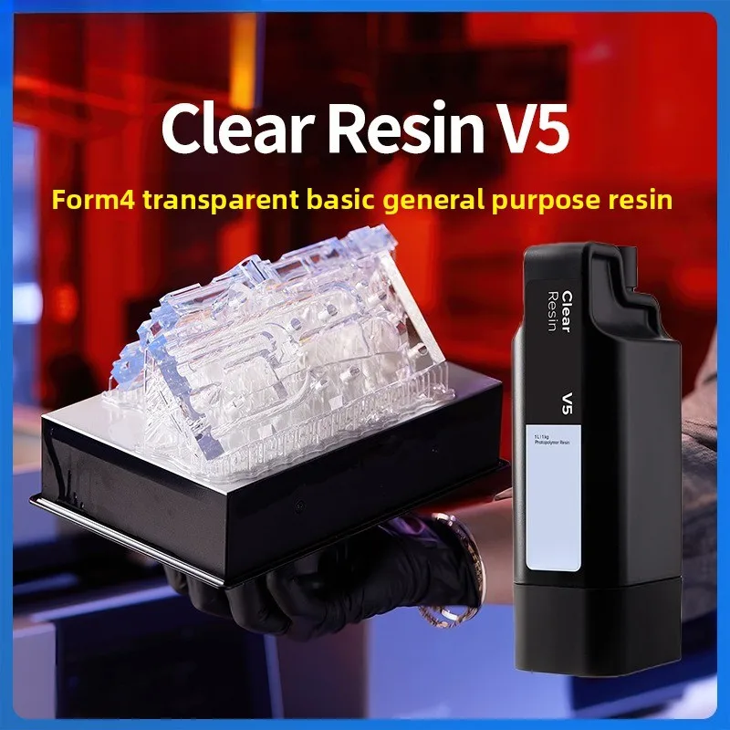 1L General Purpose Photopolymer Resin V5 High Precision Light‑Curing 3D Printing Material Compatible with Form 4 SLA 3D Printer