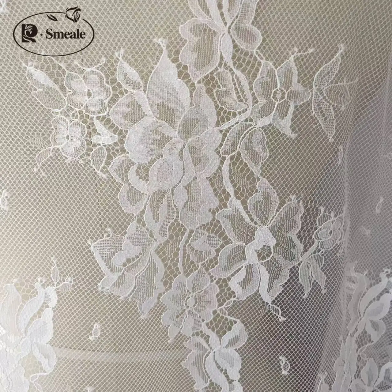 New Mesh Flower Base Soft Lace Wedding Dress Children's Clothes Curtain Dress Bag Decorative Fabric.DIY Sewing Fabric.RS24472