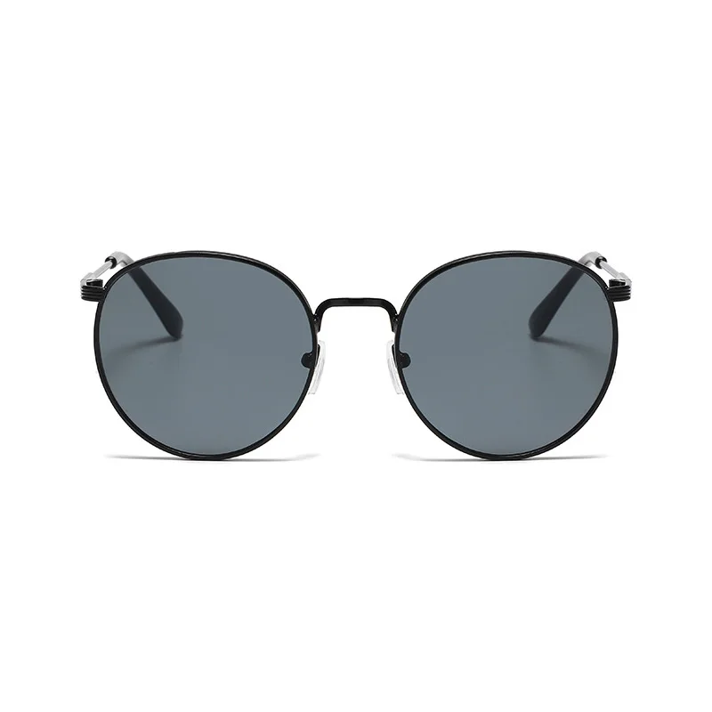 Shonemes Classic Round Sunglasses Stylish Women Sun Glasses Metal Frame Outdoor UV400 Shades Brown Black Grey for Female