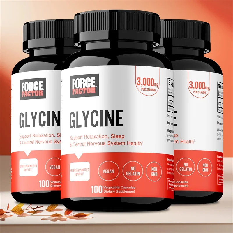 Magnesium Glycine Capsules for Muscle Comfort and Relaxation, Soothing Body and Mind, Peaceful Sleep
