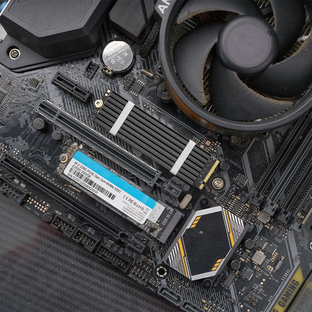 M.2 NVME NGFF 2280 SSD Solid State Hard Disk Radiator Heat Dissipation for NGFF NVMe 2280 SSD Computer PC/Desktops Accessories