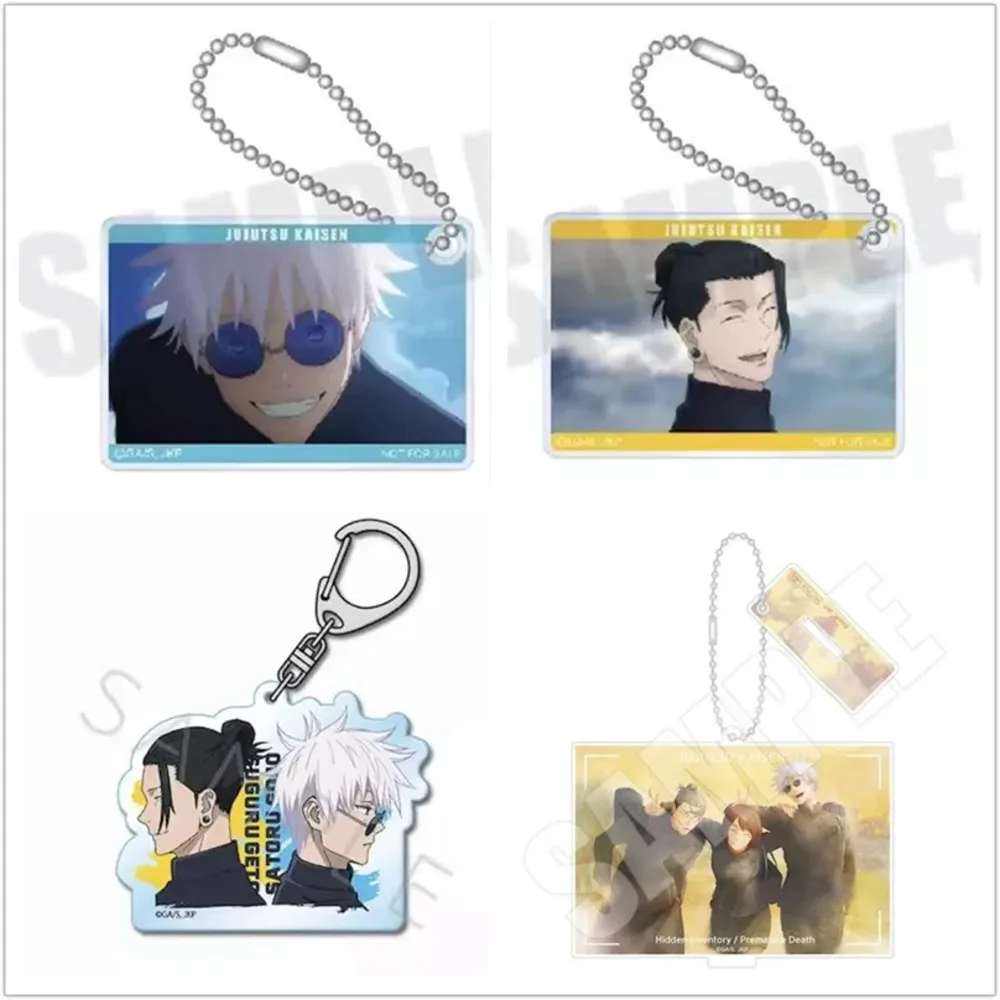 Game 2 Keychain Doll Anime Suguru Geto Satoru Gojo Acrylic Keyring Pendant For Gift