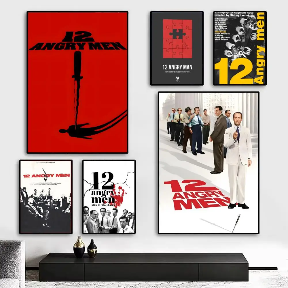 12 A-Angry M-Men Movie Poster Art print wall decor ideal for living room, bedroom, bar, parlor, and home gifting