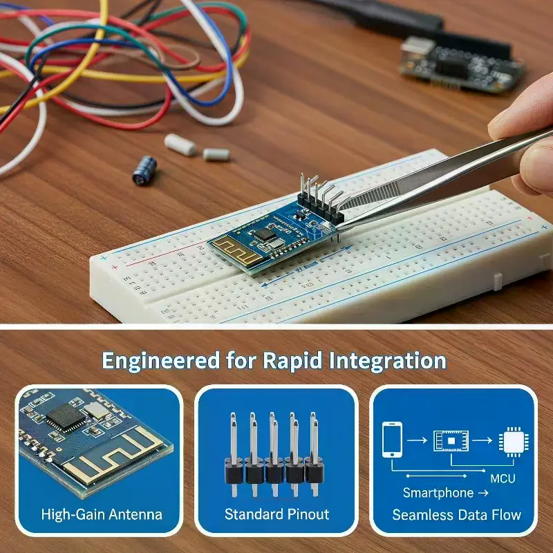 JDY-23Bluetooth5.0Module BLE5.0 Bluetooth Transparent Transmission Bluetooth Data Transmission CC2541Bluetooth Slave Device