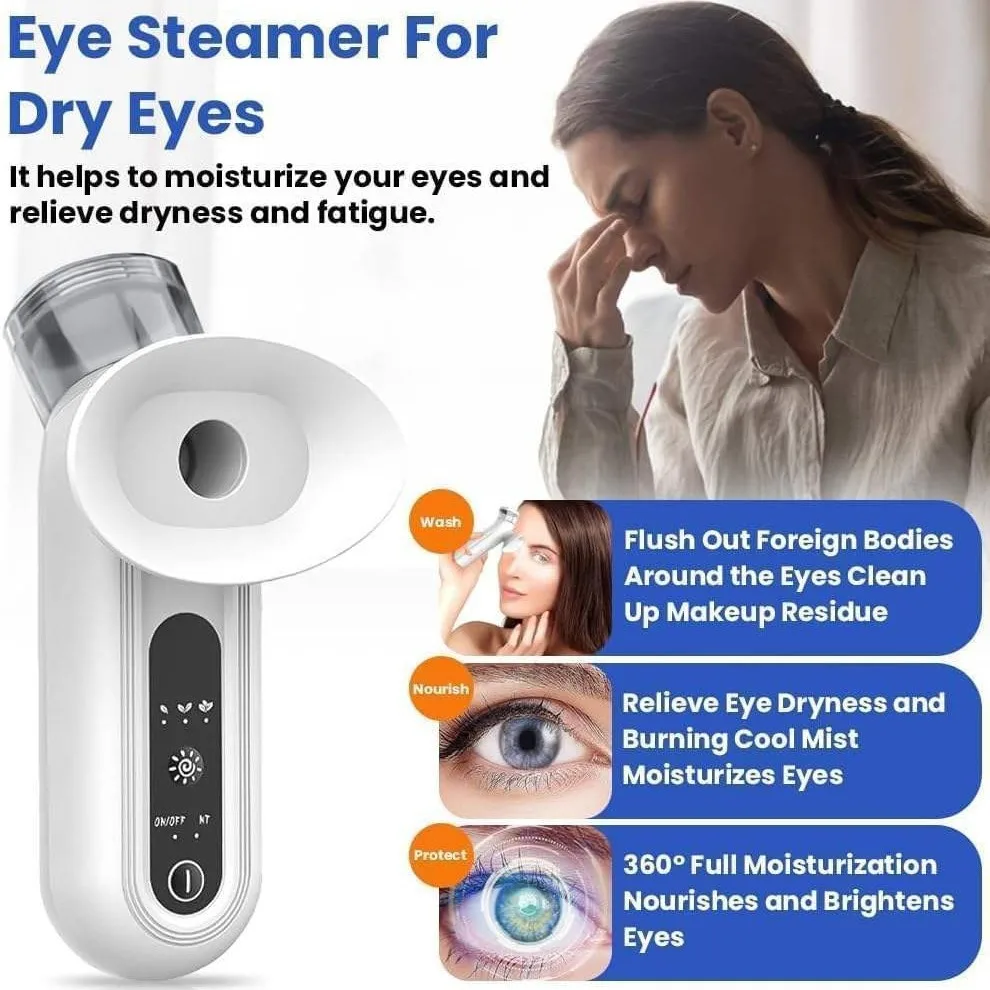 

Eye Steam Device Eye Mister for Dry Eye Portable Eye Steam Sprayer for Moisturize Eye Face Eyes Massage Humidifier for Eye Care