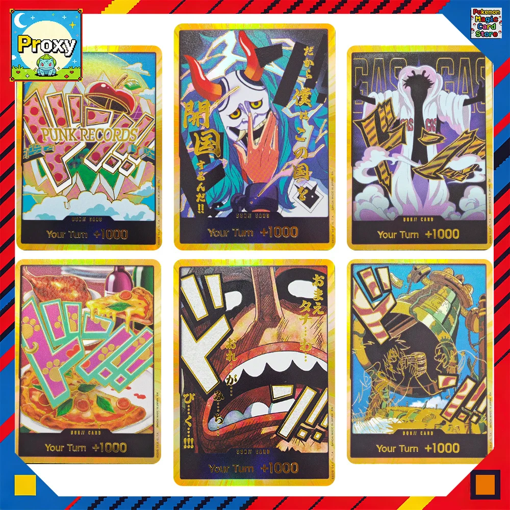 One Piece DON!! Cards OPCG Proxy Vegapunk Usopp Tony Chopper Yamato Shanks Sanji Collection Anime Booster Pack Cards Toy Gifts