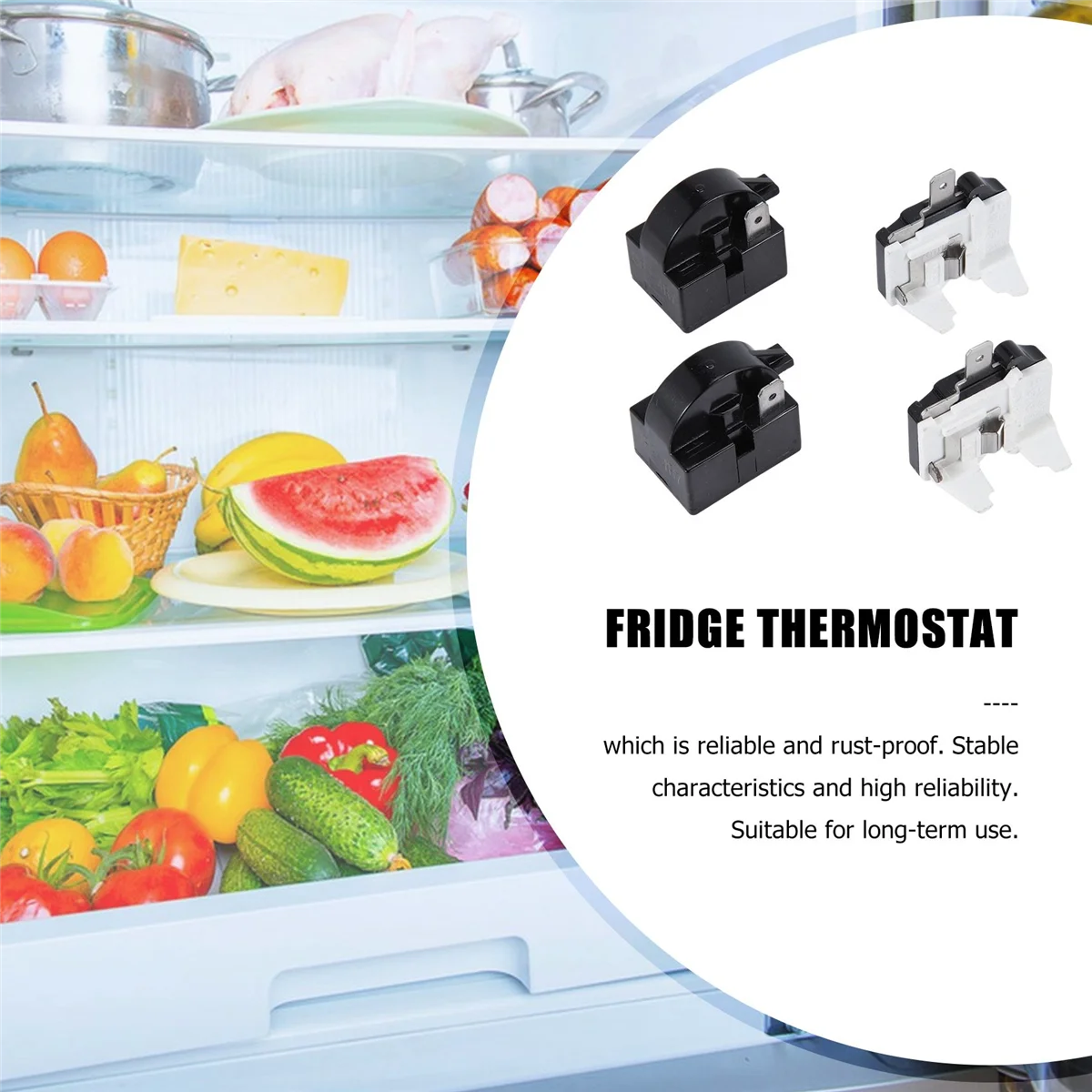 M17K 1 Pin QP2-4.7 PTC Relé de partida, relé de partida de geladeira de 1 pino e protetor de sobrecarga de geladeira 6750C-0005P