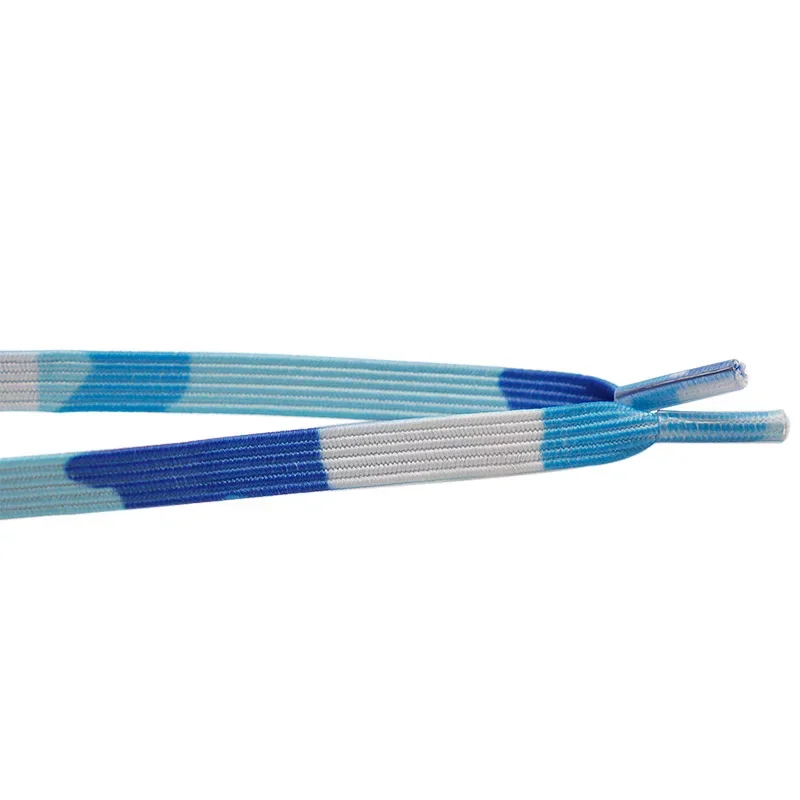 Coolstring 6MM Flat Blue With Elastic Poly Rubber Ropes Inner Durable Strapping Tool Hoodie Drawcord Pajamas Pant Waist Lacet