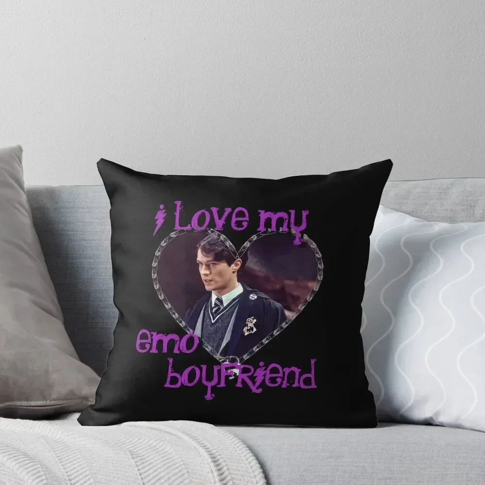 I Love My Emo Boyfriend - Tom Riddle Throw Pillow pillowcases for sofa cushions Pillow Case Custom Cushion Cushions Cover pillow