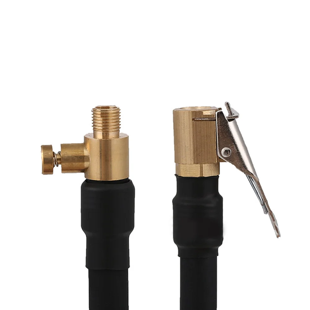

60cm Flexible Tyre Extensions Hose Head Clip Design Air Pump Inflator Adapter for Most Vehicles Bicycles Motorbikes
