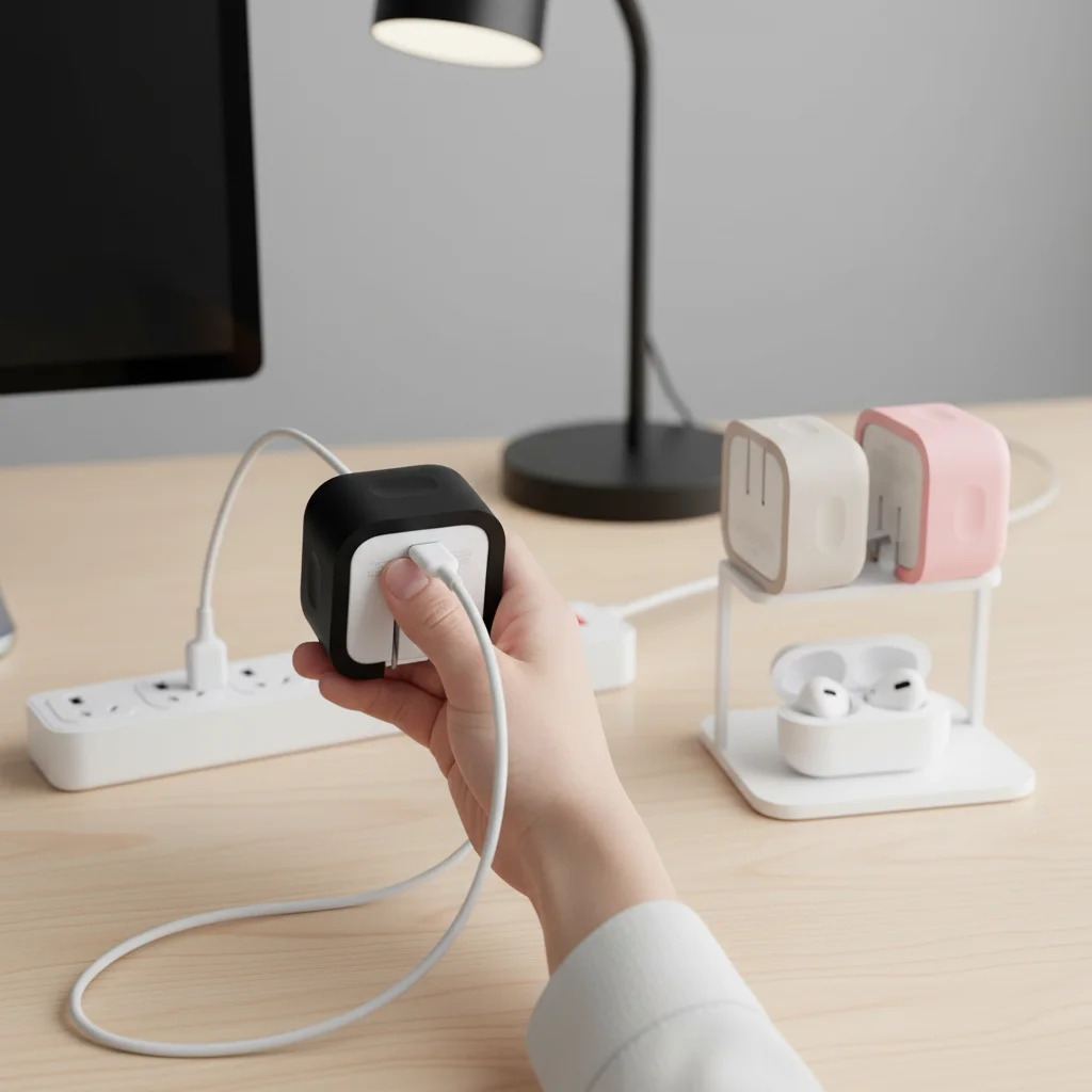 Anti-fall Charger Adapter Case Silicone USB-C Battery Charger Sleeve Anti-slip Anti-collision for Apple Charger 40W