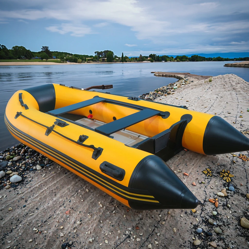 

2026 Factory Hypalon or Rubber Inflatable Fishing Boat with Outboard Motor for Sale!