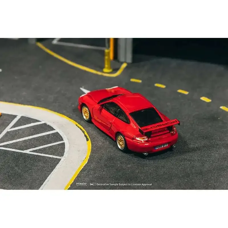 

PreSale TW 1:64 Porsche 911 GT3 Type 996 Red Diecast Car Model Collection Toys Tarmac Works