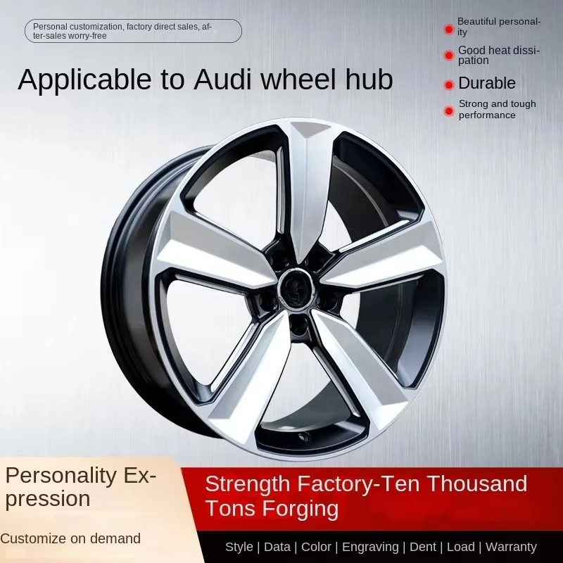 

AO-8 HXIK HCB79 matt black washed bright surface 20190422 suitable for Audi model 10,000 tons forged wheel hub