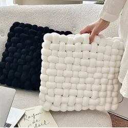 Aesthetic Knot Plush Cushion Nordic Sleeping Stuffed Pillow Sofa Decorative Pillow Office Chair Windowsill Fllor Weaven Cushion