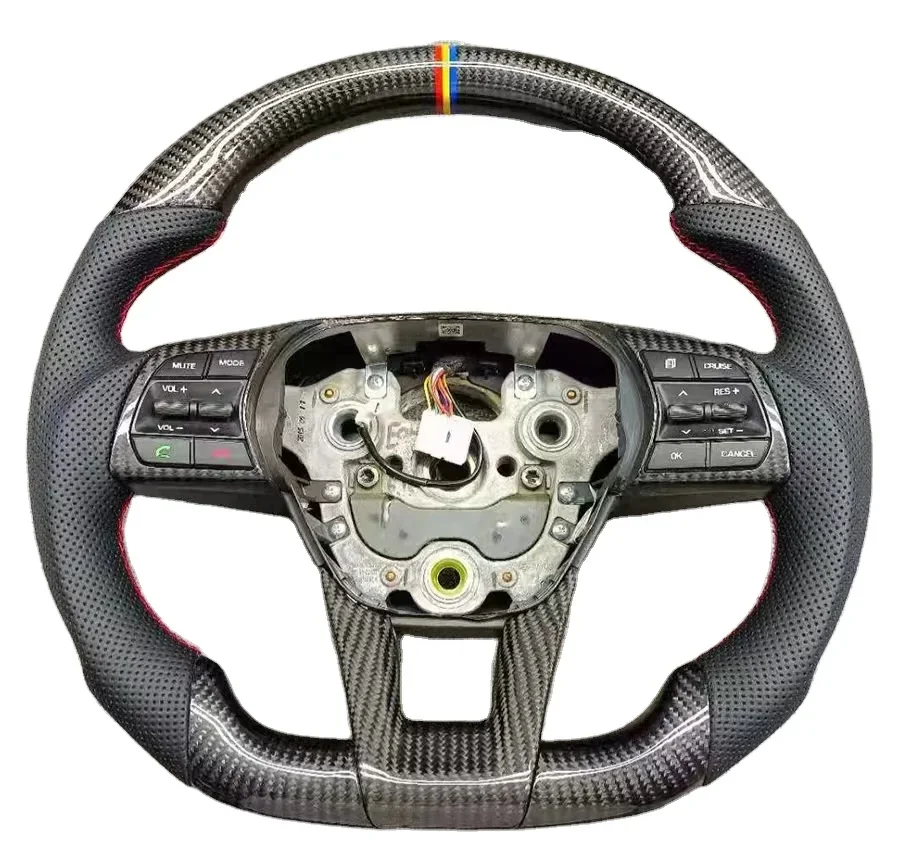 Ytcarbon For Stinger GT Carbon Fibre Auto Parts Premium Custom Real Carbon Fiber Steering Wheel