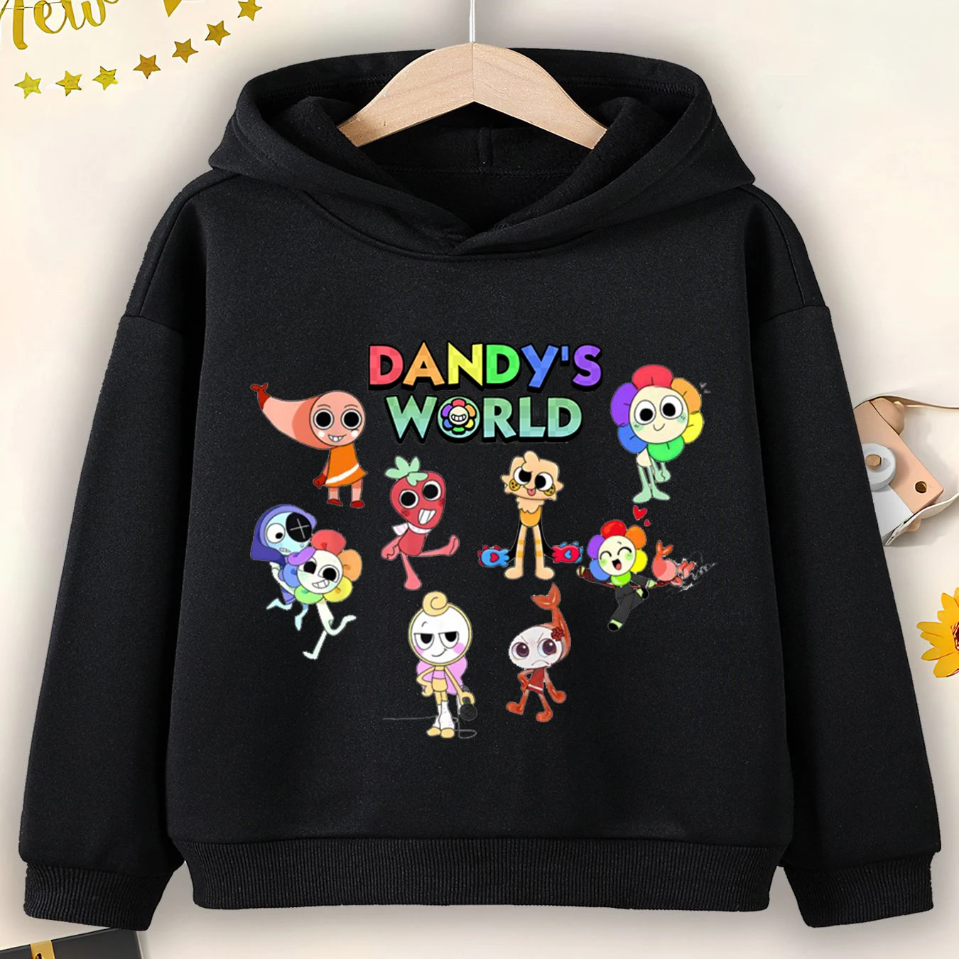 Cute Dandys World Cartoon Hoodie Kids Long Sleeve Sweatshirt Toddler Girls Dandy's World Baby Boys Outerwear Children's Clothing