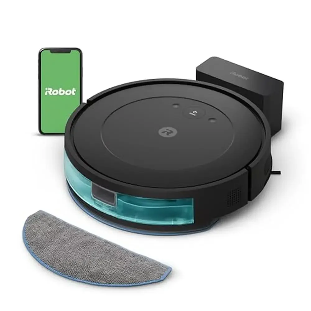 Smart Navigation Robot Vacuum & Mop Combo Y0110 4-Stage Cleaning Eco Mode Lithium Ion App Control