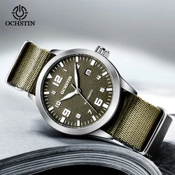 OCHSTIN uomo meccanico pilota orologi da polso di lusso Auto vento in pelle meccanico orologio maschile data automatica Relogio Masculino regalo per gli uomini