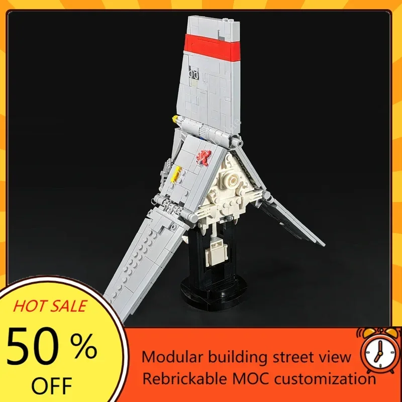 716PCS MOC Space Battle T-16 Skyhopper Starfighter Model Custom Puzzle Technology DIY Creative Assembly Xmas Toys Kids Gifts
