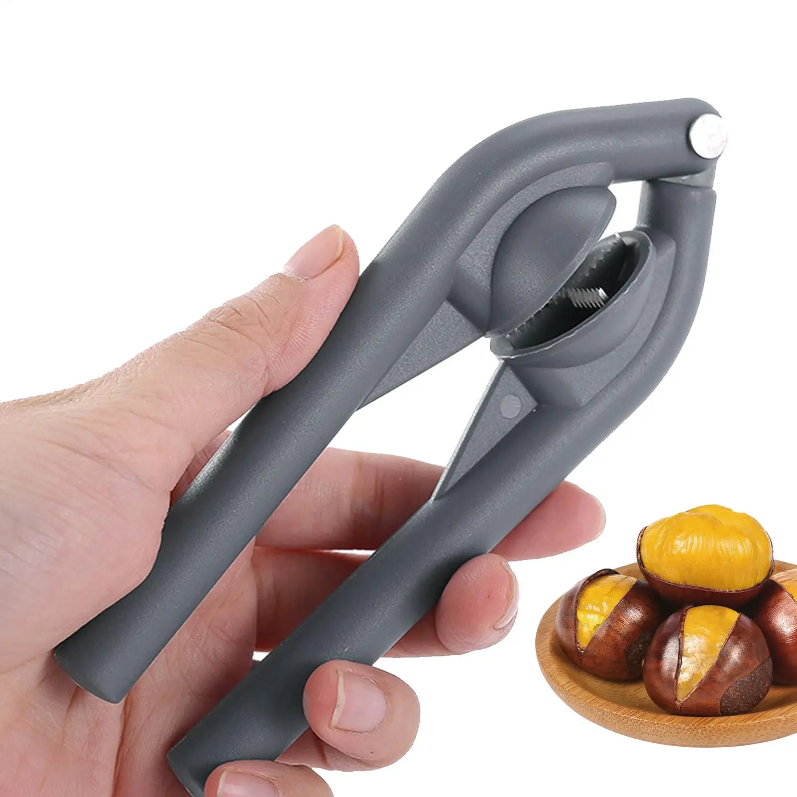Ferramenta de corte de castanha multifuncional descascador de porca cozinha gadget manual eficiente descascadores de castanha para festa de escritório noites de família