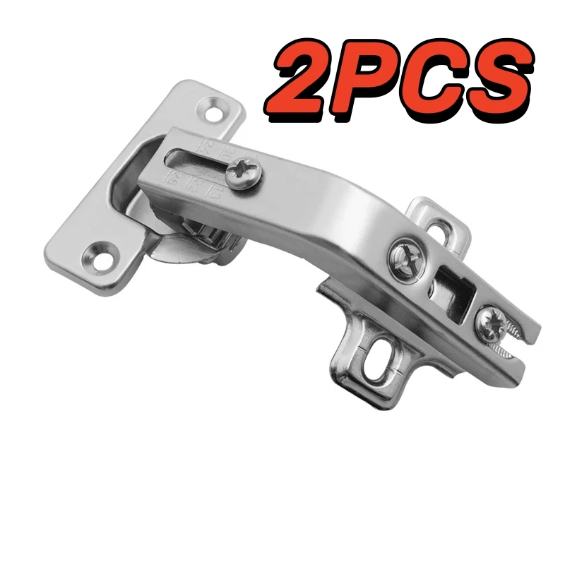 2PCS 135 Degree Special Hinge Nickel Plated Special-Shaped Large Corner Cabinet Door Hinge Concealed Hinge Accessories