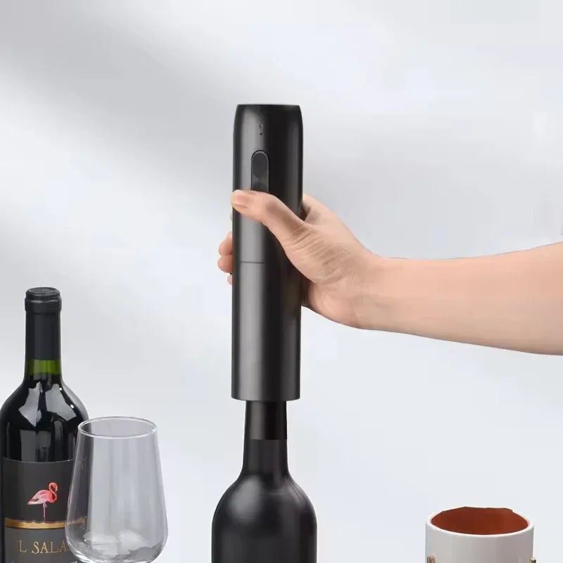 Electric Wine Bottle Opener Automatic Red Wine Corkscrew Wine Opener Rechargeable with Charging Base Wine Tools Kitchen Products