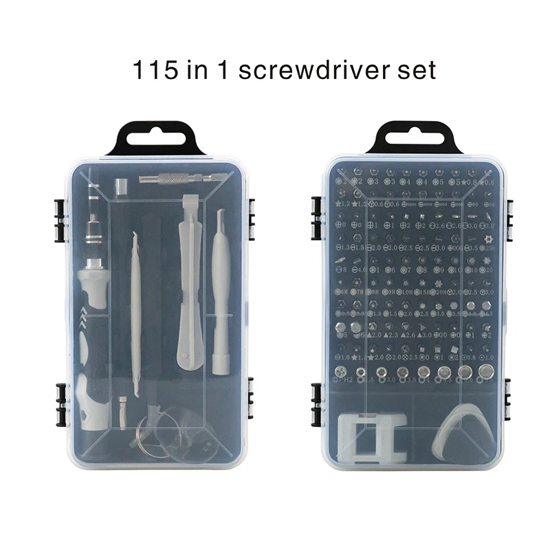 115 em 1 conjunto de chave de fenda multi-função precisão chaves de fenda bits torx computador pc dispositivo do telefone móvel reparação ferramenta em casa ph2 t5