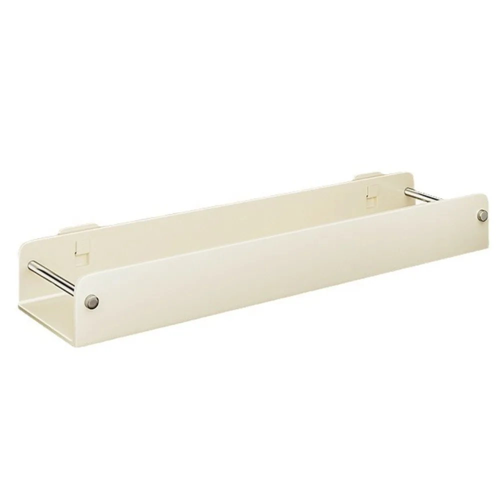 

30/40/50cm Spice Rack Punch-free Detachable Design Kitchen Storage Shelf Wall Mounted Cookware Shelf