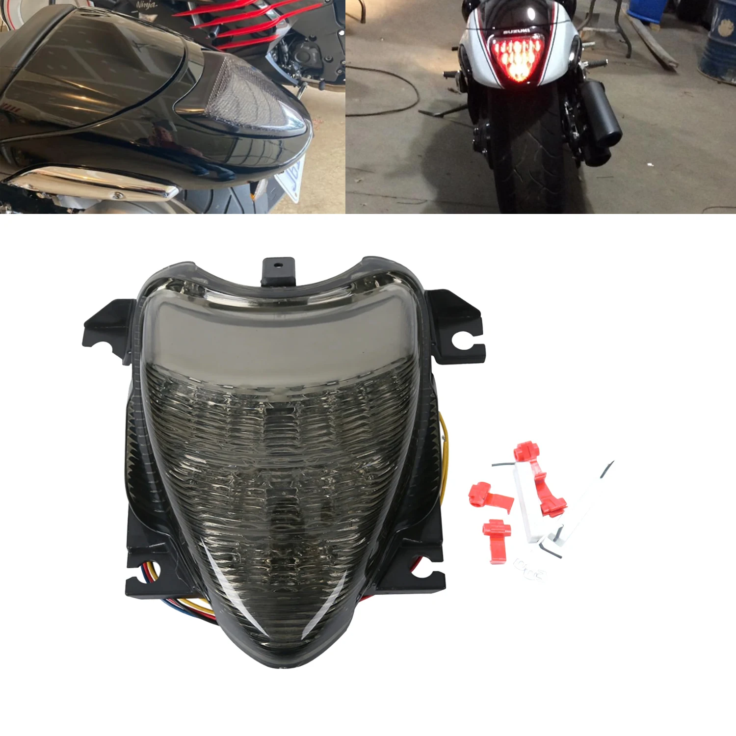 

Motorcycle Rear Tail Light Integrated Turn Signal For Suzuki Boulevard M109R M1800R VZR1800 2006-2015