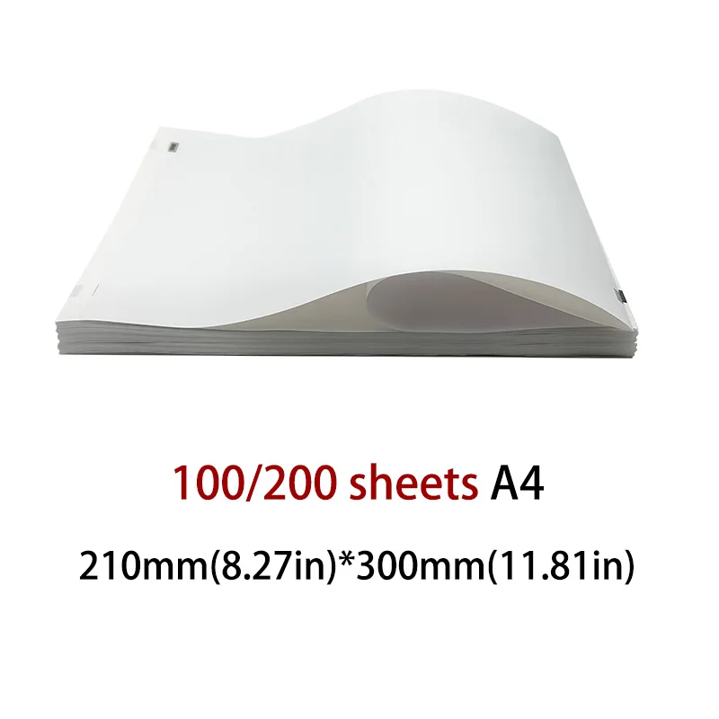100/200 sheets A4 thermal paper Suitable for portable printers & thermal printers,