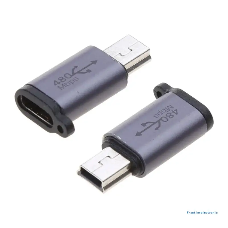 Adaptador Micro USB a Mini USB tipo C, convertidor a Micro Usb macho, envío directo