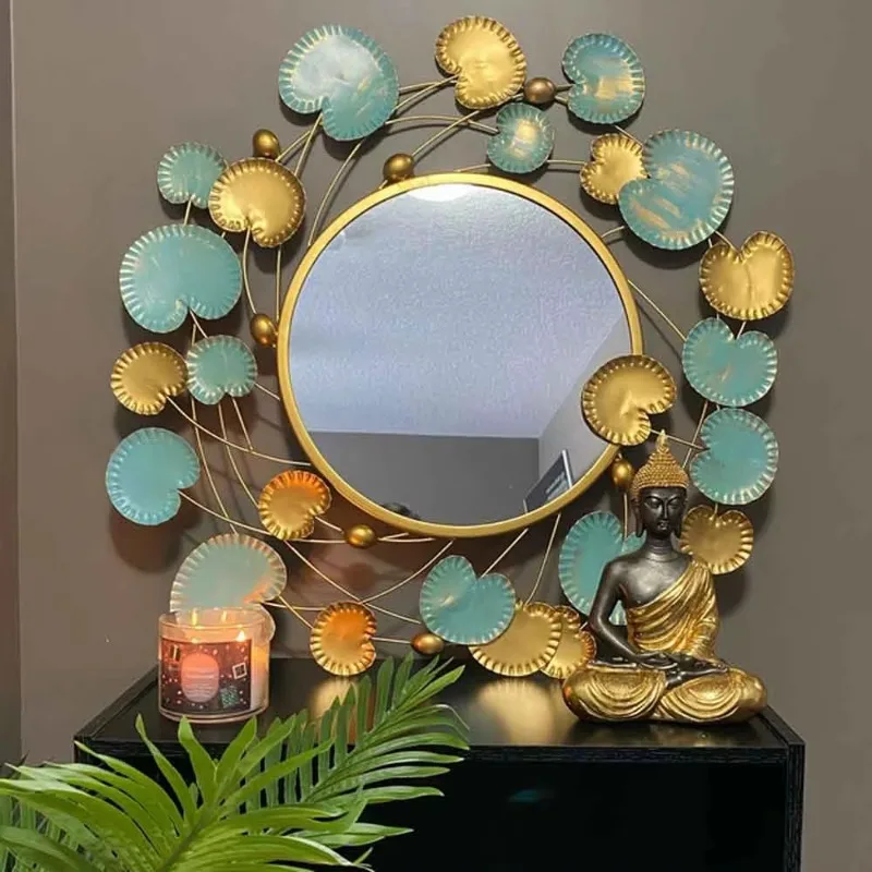 Bodybuilding decoration world handmade table mirror flower design decoration high quality export quality