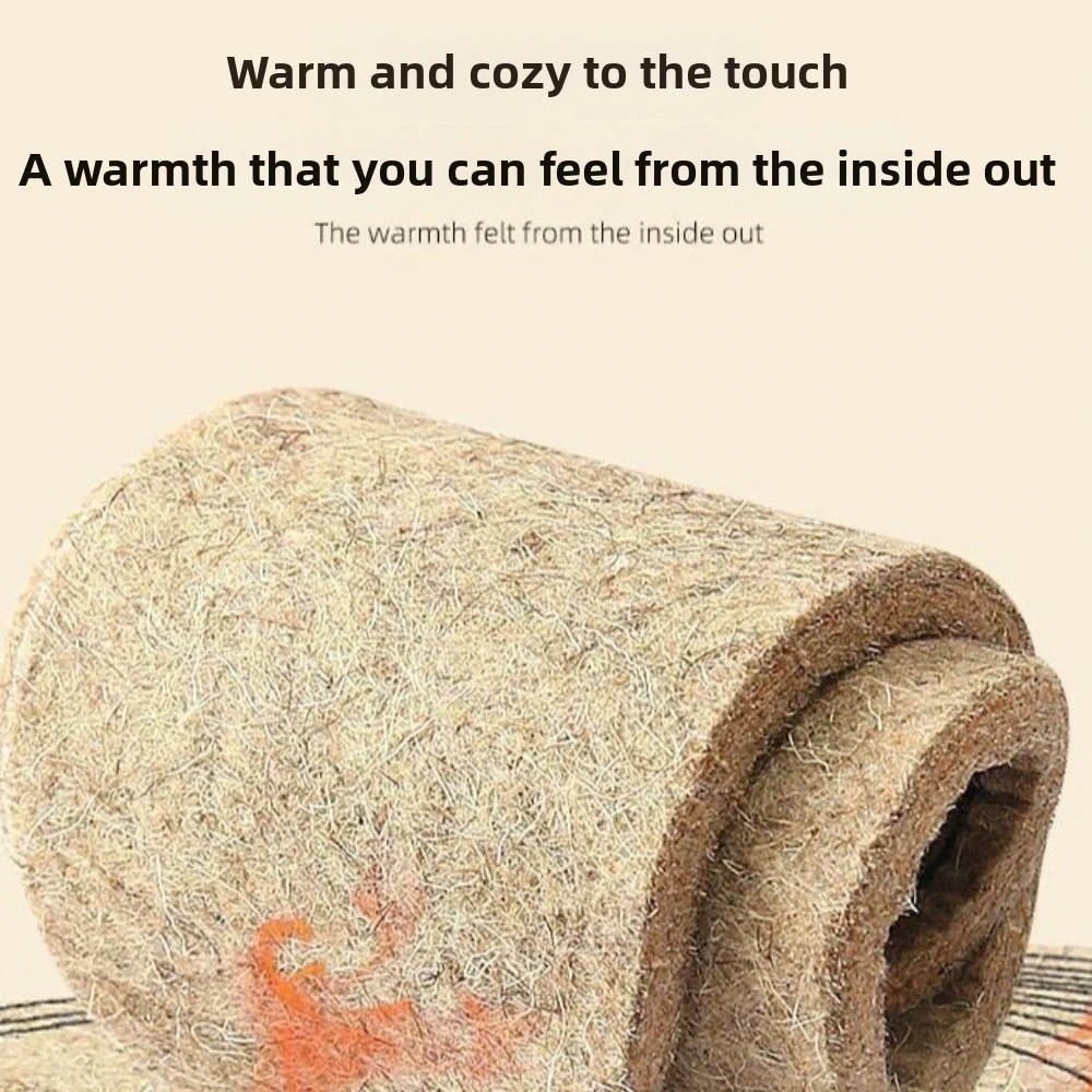 Velvet Felt Winter Wool Felt Insoles Sweat-Absorbing Shoe Pads Warm Thickened Insoles Cold-Proof EU36-45 Men Women Insoles