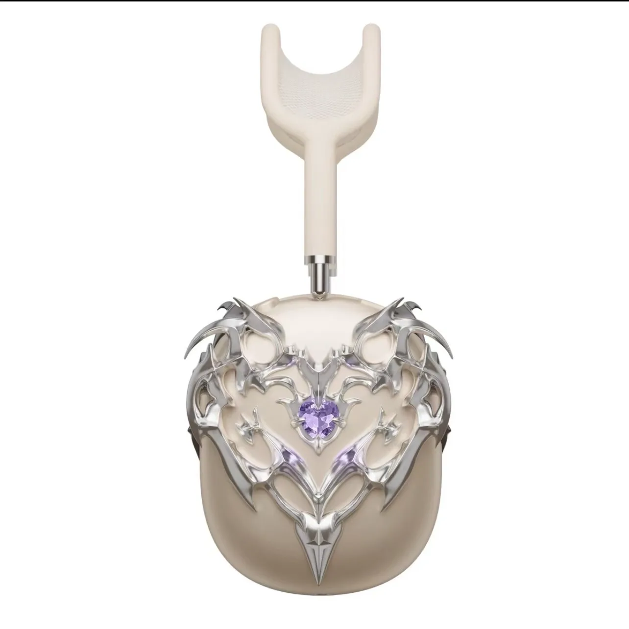 Diseño Original adecuado para funda para auriculares Airpods Max, funda protectora de espejo galvanizado con incrustaciones de amor