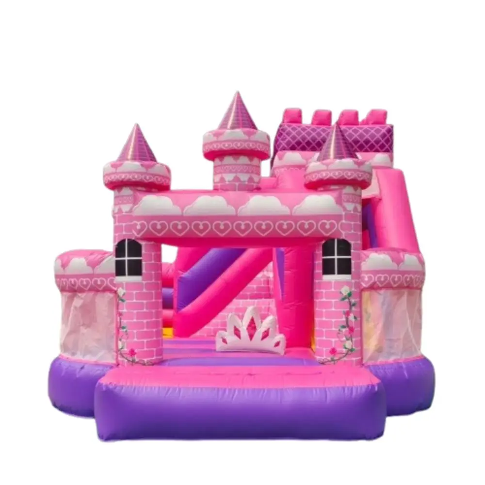 Customized Princess Inflatable Bouncer Bounce House Jumper Bouncy Castle With Slide Outdoor Jumping Castle Combo